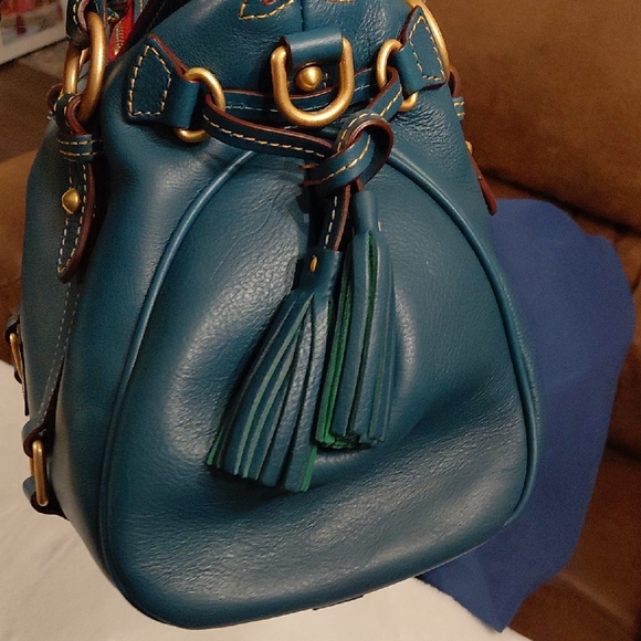 Dooney & Bourke Florentine Satchel In Demin (Large) - Picture 4 of 17